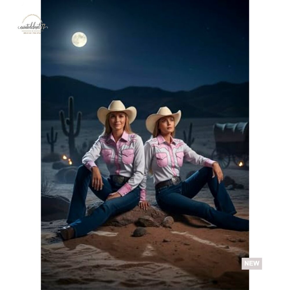 Long Sleeve Western Snap Button Down Work Shirt R… - image 6